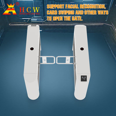 Access Control System with 304 Stainless Steel Swing Gates for Two-Way Pedestrian Flow