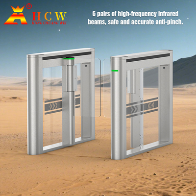 Safety Pedestrian Barrier Gate Supermarket Entrance Gate IP55 30-40 Persons / Min