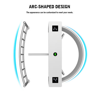 HCW Automatic Turnstile Gate with Biometric Integration RS485 Interface and 20 People/Minute Throughput