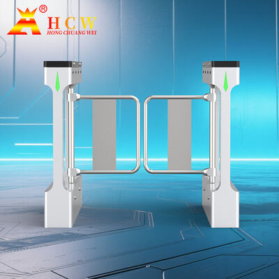 HCW Smart Swing Barrier Turnstile with Face Recognition RFID Card Reader and 4 Million Cycles Life