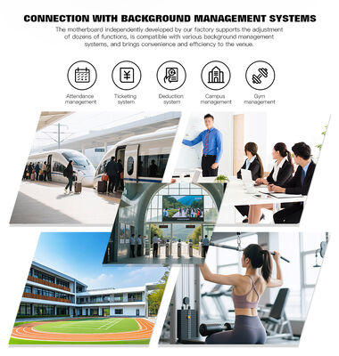 HCW Swing Barrier Turnstile features a 1600*120*980mm chassis, RS485/RS232 interface with  Swing Barrier Turnstile Automatic Gate