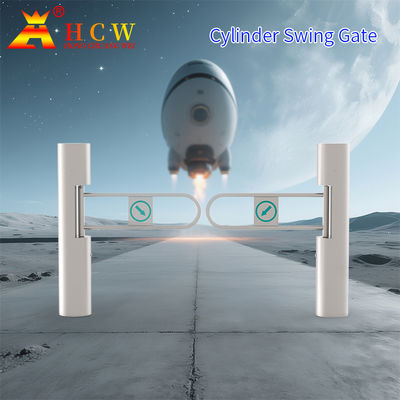 Турникет HCW 1S Распашные ворота для супермаркета с распознаванием лица и отпечатков пальцев