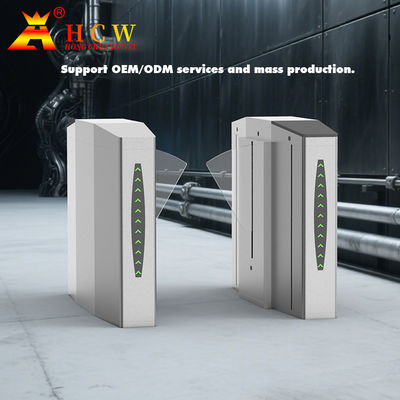 Smart RFID Card Retractable Flap Barrier Gym Turnstile Pedestrian Access Control