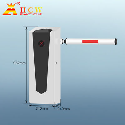 HCW CW248 Automatic Boom Barrier with DC Servo Motor 150W SS304 Construction and 1-6 Seconds Adjustable Speed