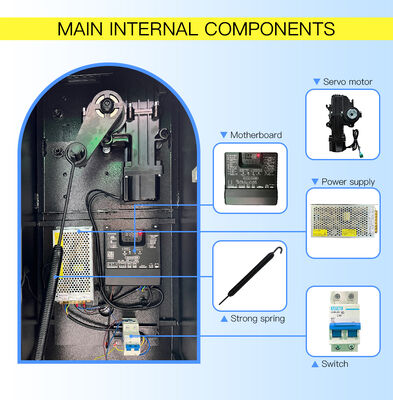 HCW CW248 Automatic Boom Barrier with DC Servo Motor 150W SS304 Construction and 1-6 Seconds Adjustable Speed