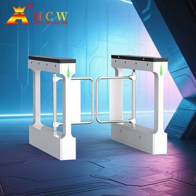 HCW Smart Swing Barrier Turnstile with Face Recognition RFID Card Reader and 4 Million Cycles Life