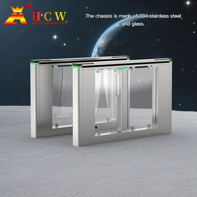 HCW Swing Barrier Turnstile имеет шасси 1600*120*980 мм, интерфейс RS485/RS232 с автоматическими воротами Swing Barrier Turnstile